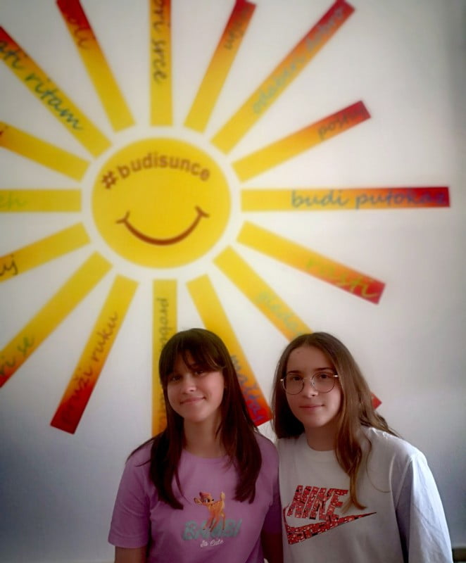 Karla Iva Vuletić i Martina Lončar 7.e OŠ I. Gundulića Dubrovnik